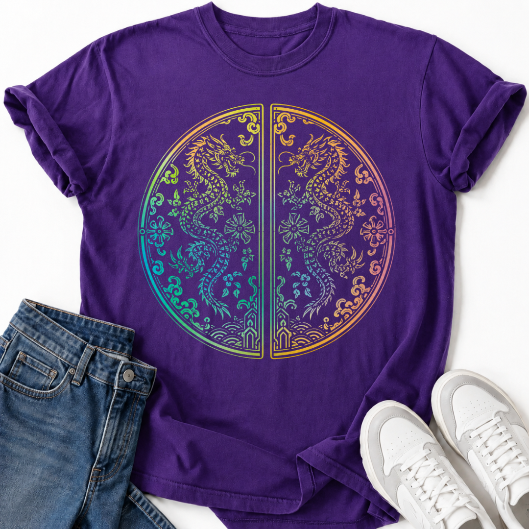KOREAN DRAGON PALACE DOORS T-SHIRT