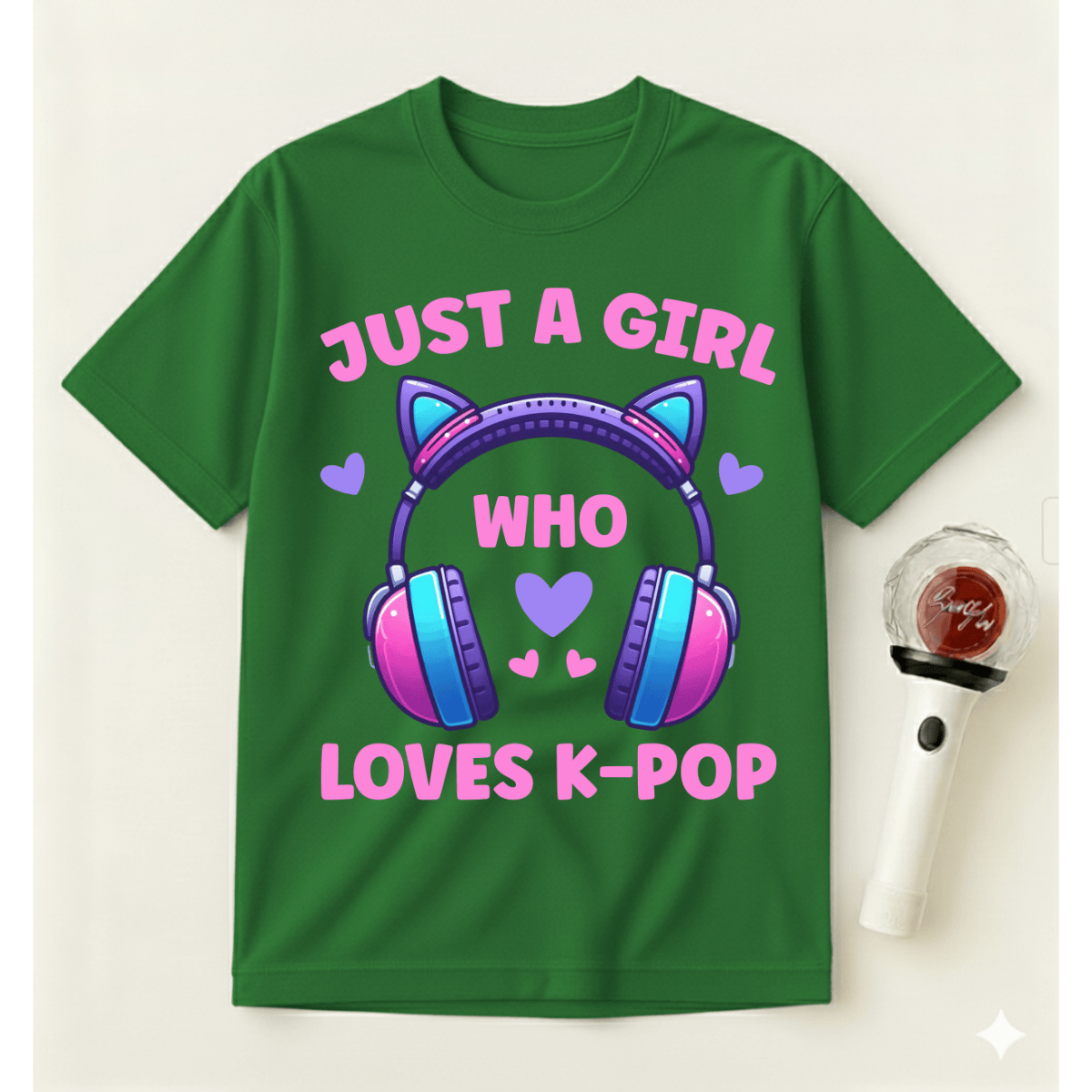 JUST A GIRL WHO LOVES K-POP T-SHIRT