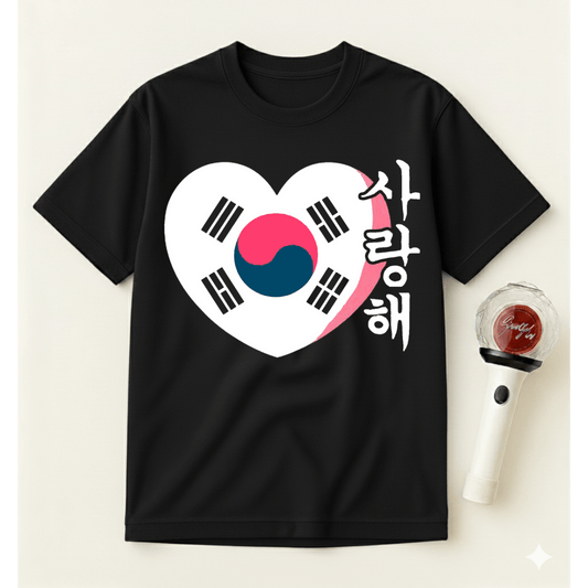 SOUTH KOREA HEART T-SHIRT