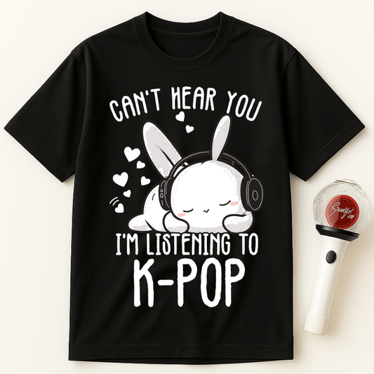 CAN’T HEAR YOU I’M LISTENING TO K-POP UNISEX T-SHIRT