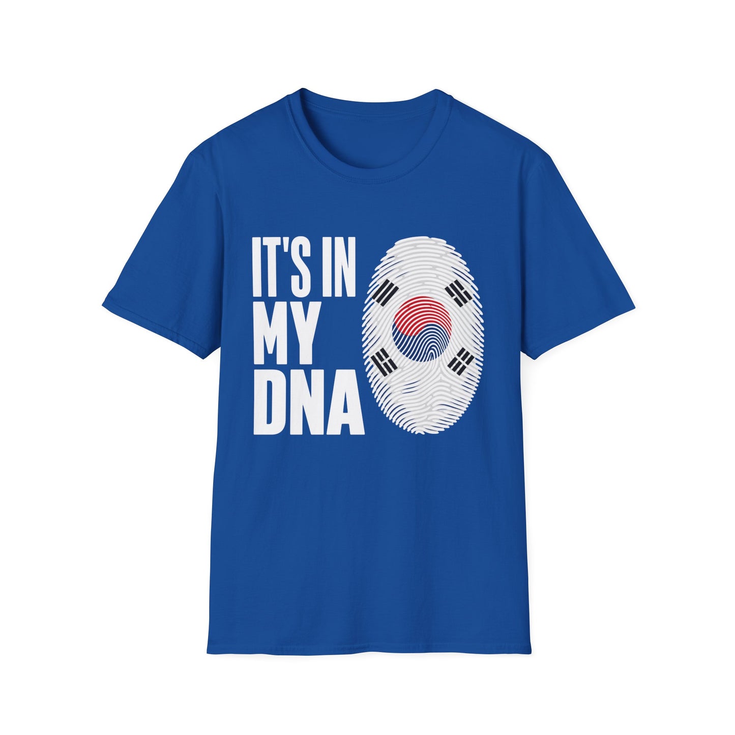 It's In My DNA T-Shirt — Korean Flag Fingerprint Tee