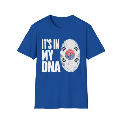 It's In My DNA T-Shirt — Korean Flag Fingerprint Tee