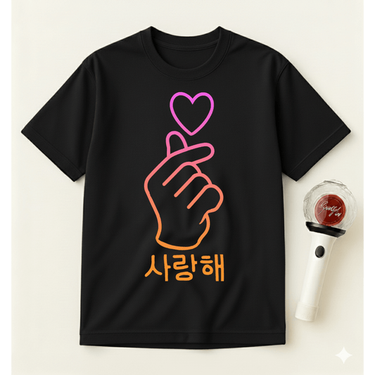 FINGER HEART SARANGHAE T-SHIRT