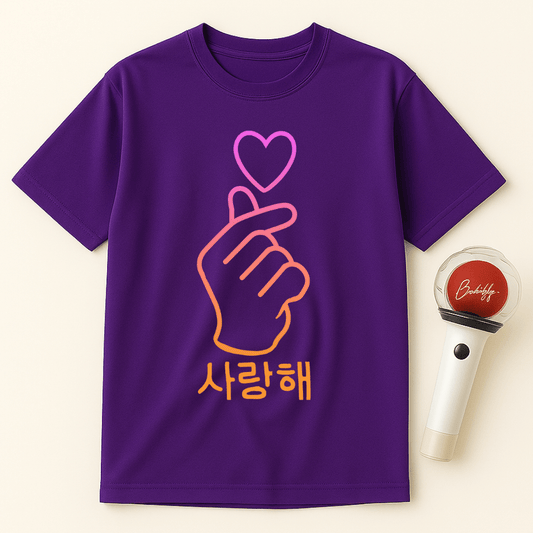 FINGER HEART SARANGHAE UNISEX T-SHIRT