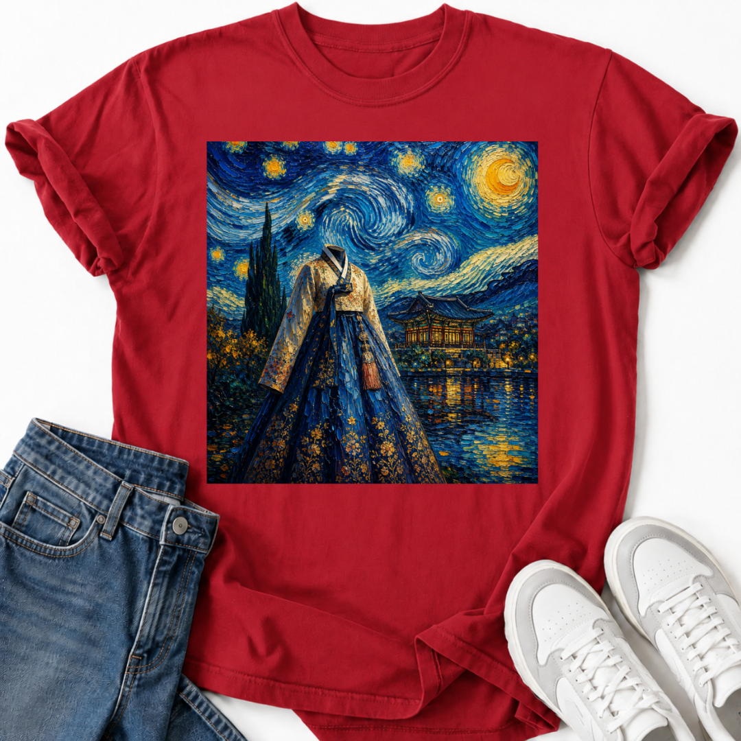 KOREAN HANBOK STARRY NIGHT T-SHIRT