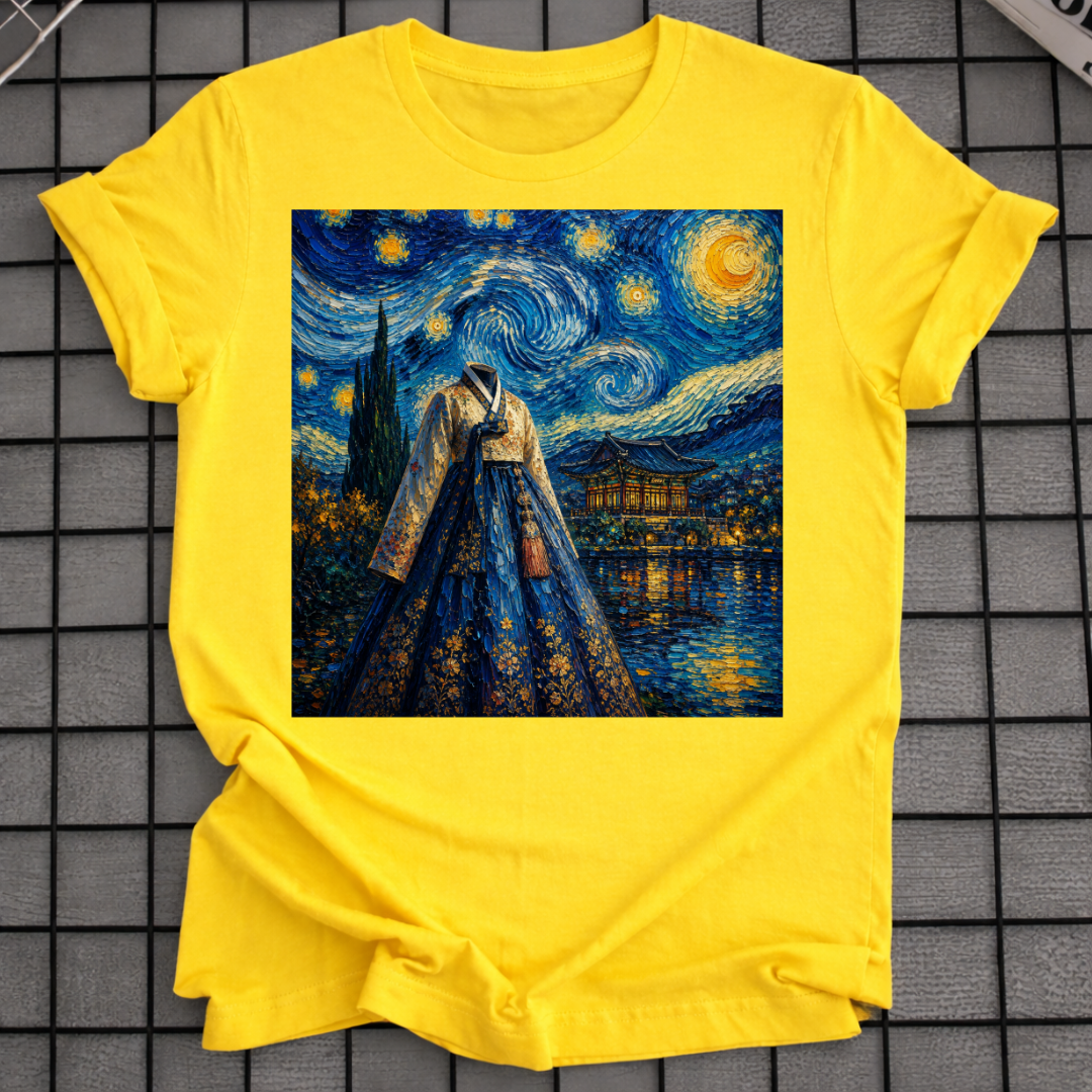 KOREAN HANBOK STARRY NIGHT T-SHIRT