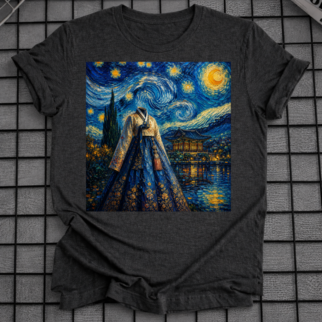 KOREAN HANBOK STARRY NIGHT T-SHIRT