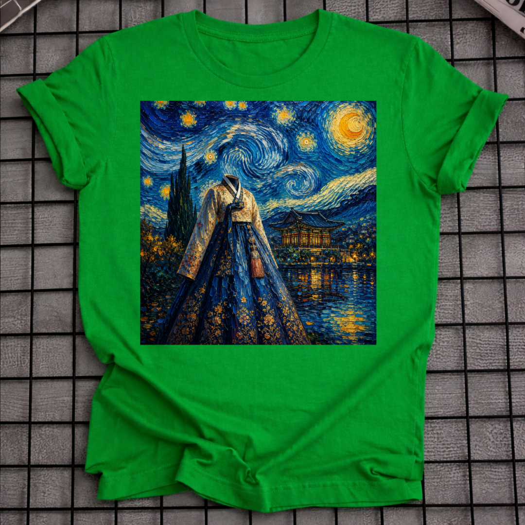 KOREAN HANBOK STARRY NIGHT T-SHIRT