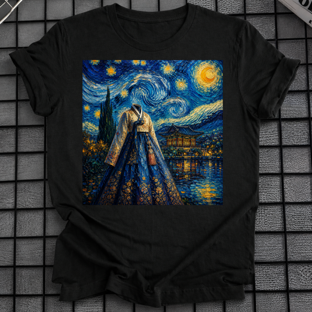 KOREAN HANBOK STARRY NIGHT T-SHIRT