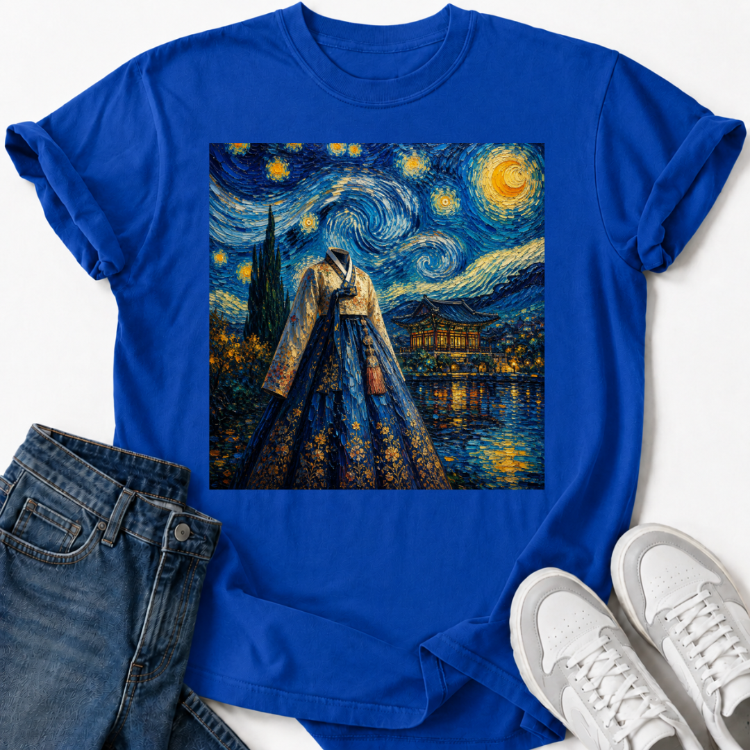 KOREAN HANBOK STARRY NIGHT T-SHIRT
