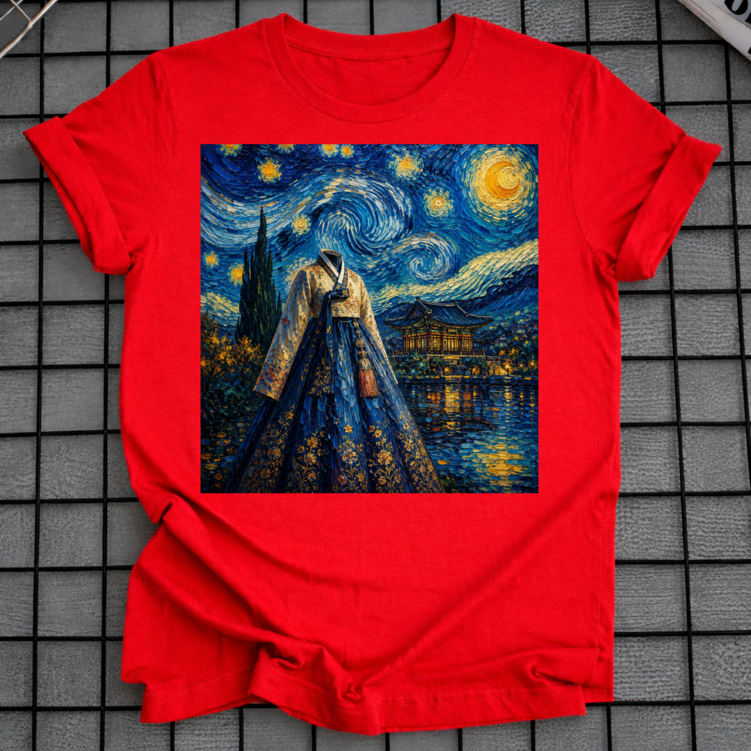 KOREAN HANBOK STARRY NIGHT T-SHIRT