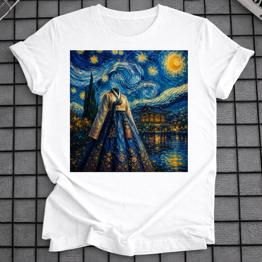 KOREAN HANBOK STARRY NIGHT T-SHIRT