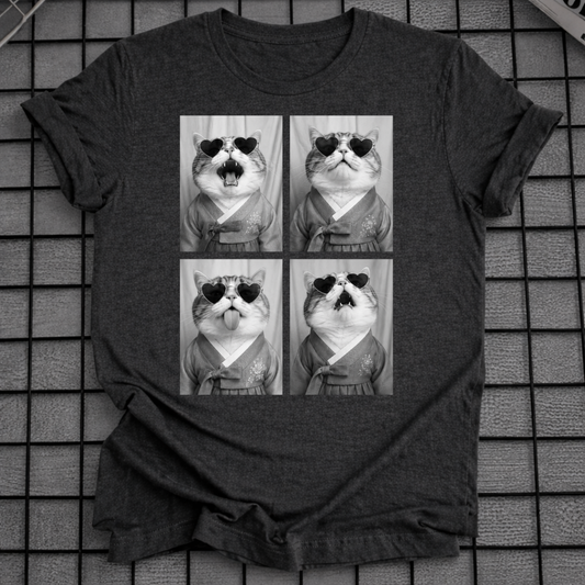 KOREAN HANBOK CAT PHOTO T-SHIRT