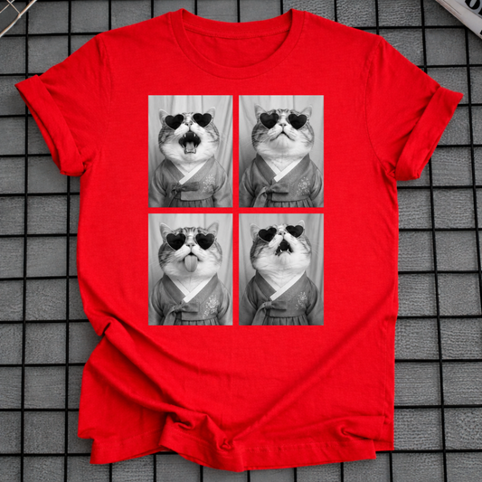 KOREAN HANBOK CAT PHOTO T-SHIRT