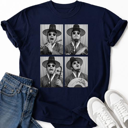 KOREAN TRADITIONAL MUSICIAN PHOTO T-SHIRT
