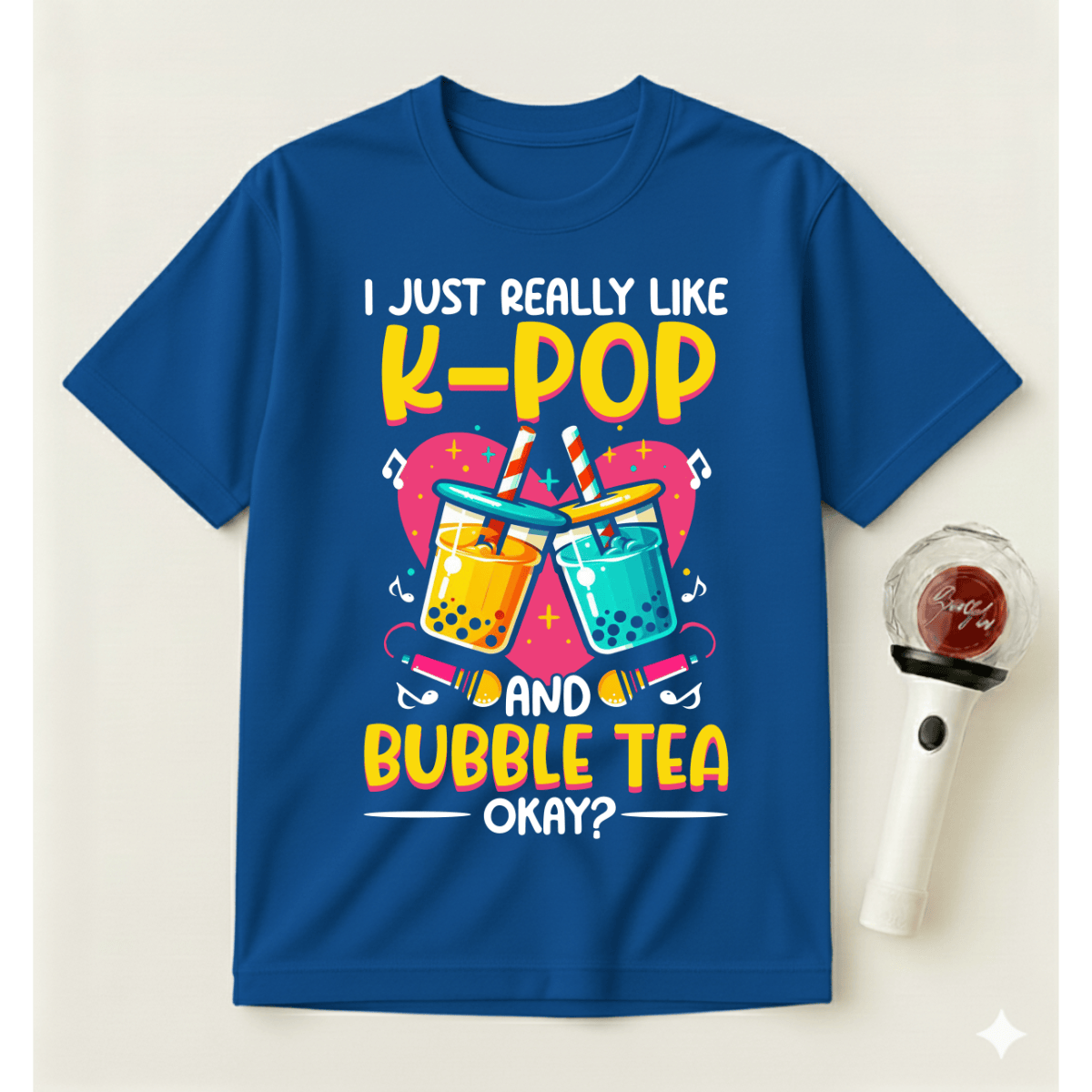 REALLY LIKE K-POP AND BUBBLE TEA T-SHIRT