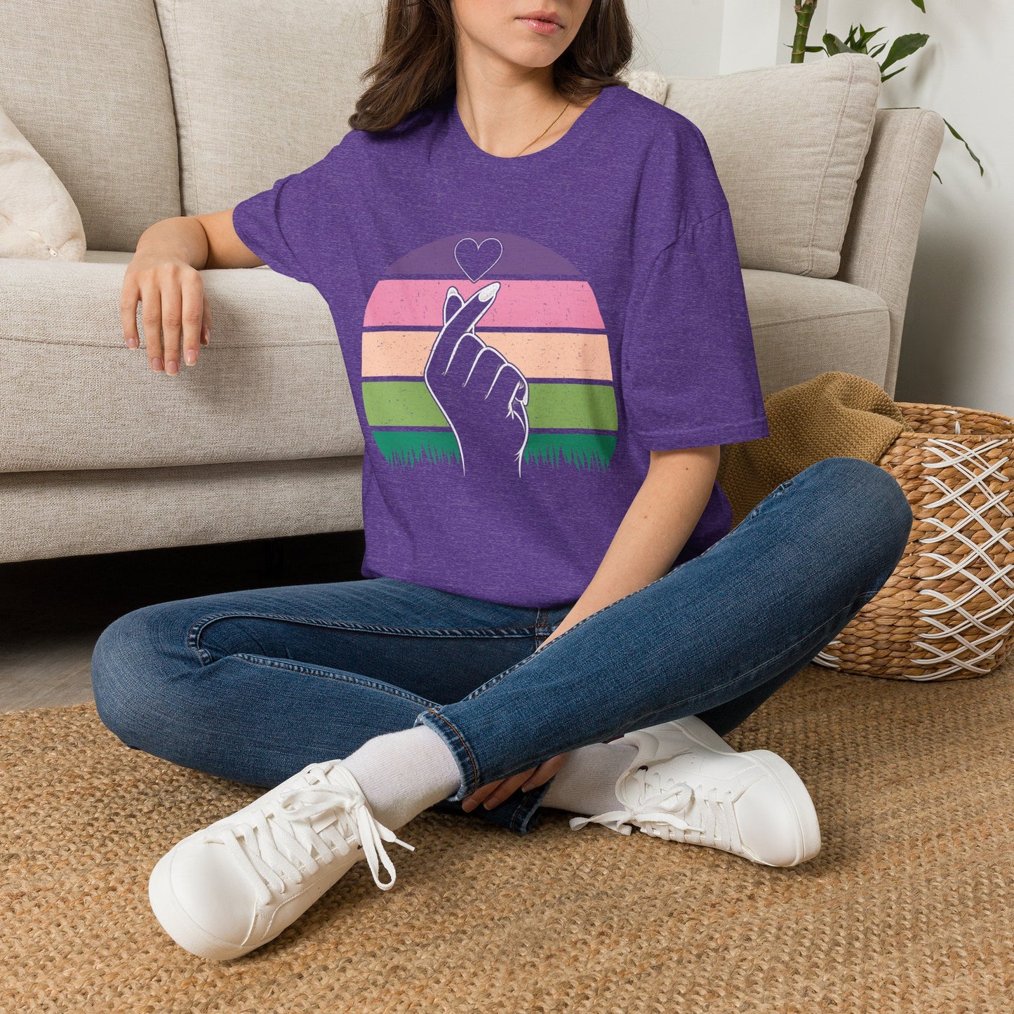 Hand Heart Unisex Softstyle T-Shirt - Love Vibes for Every Occasion