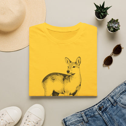 Deer Illustration T-Shirt — Korean '고라니' Graphic Tee