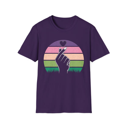 Hand Heart Unisex Softstyle T-Shirt - Love Vibes for Every Occasion