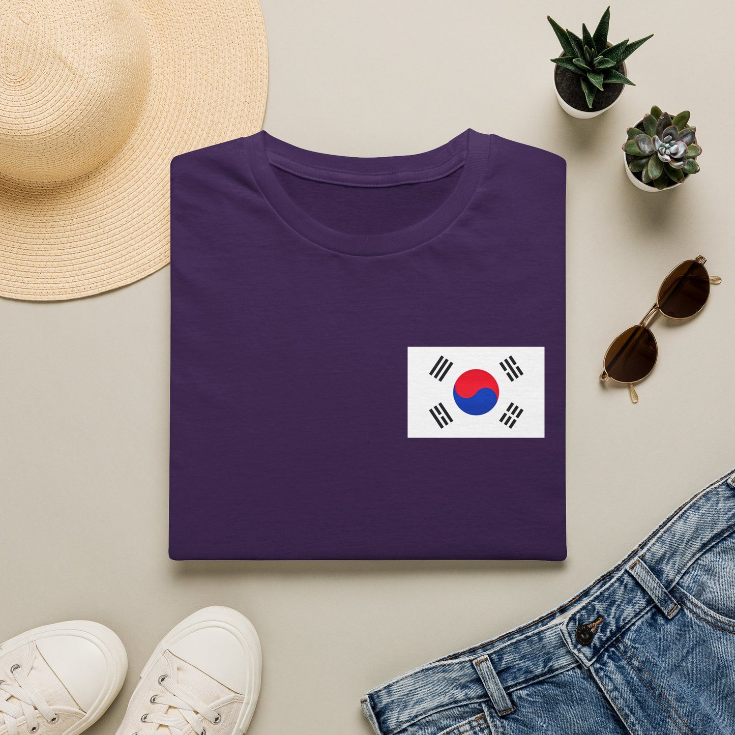 Korean Flag T-Shirt – South Korea Taegeukgi Pocket Tee