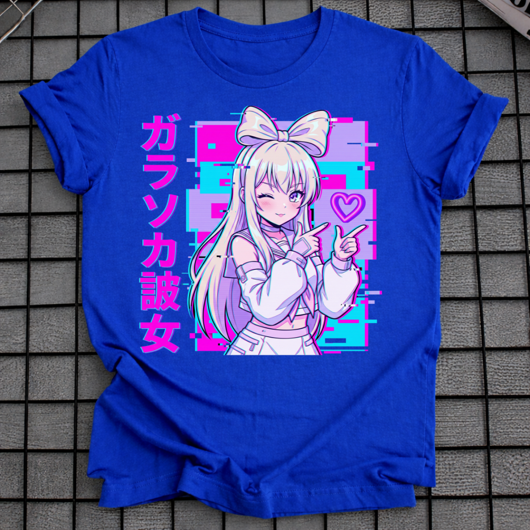 VAPORWAVE ANIME GIRL T-SHIRT