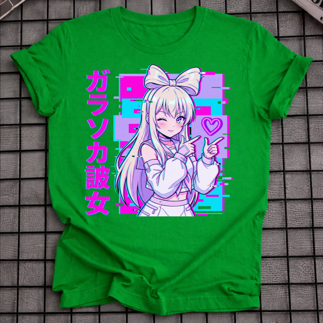 VAPORWAVE ANIME GIRL T-SHIRT