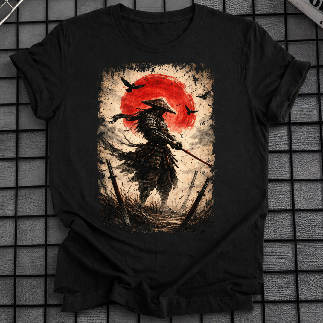 SAMURAI ROTER MOND T-SHIRT