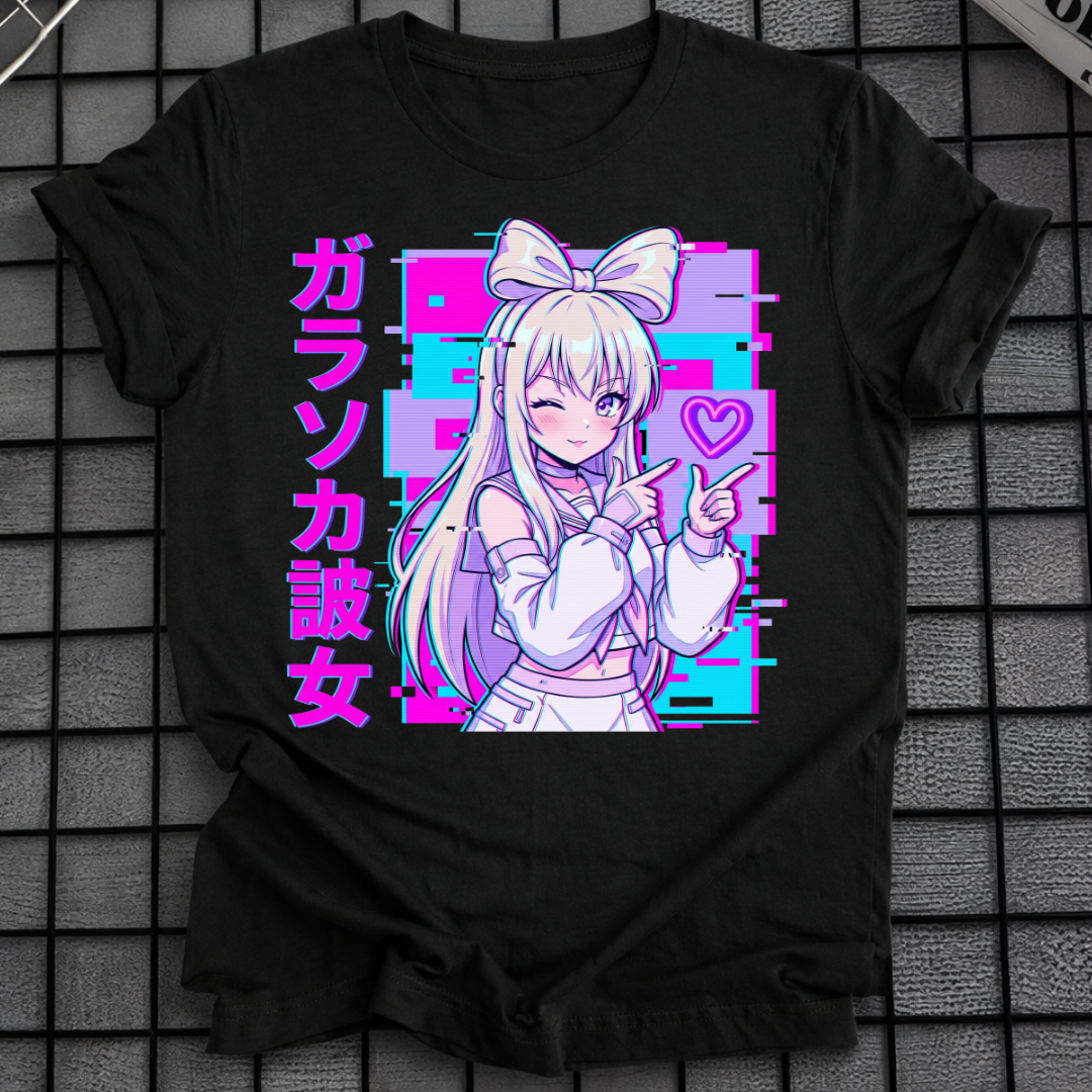 VAPORWAVE ANIME GIRL T-SHIRT