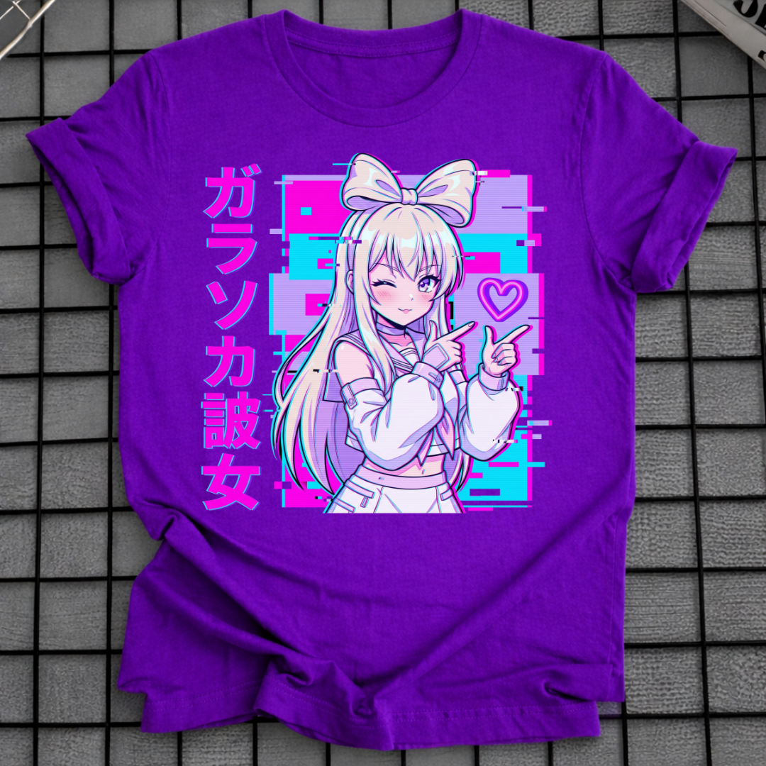VAPORWAVE ANIME GIRL T-SHIRT