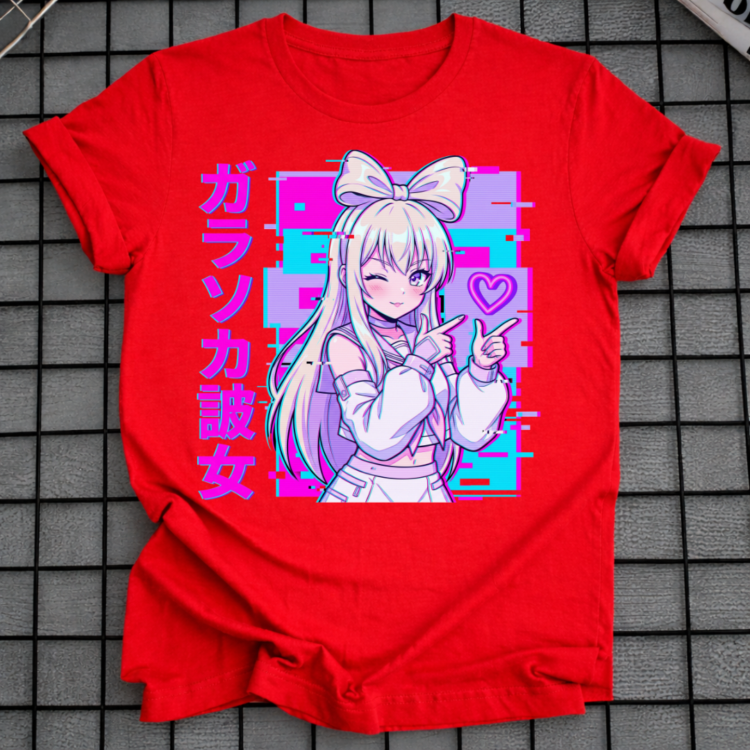 VAPORWAVE ANIME GIRL T-SHIRT