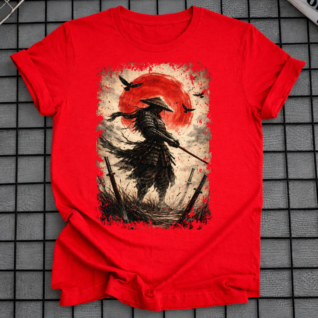 SAMURAI ROTER MOND T-SHIRT