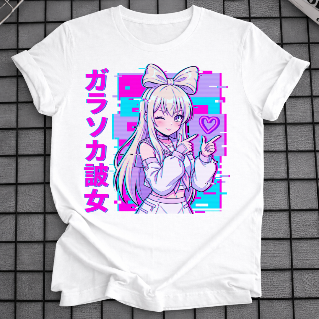 VAPORWAVE ANIME GIRL T-SHIRT