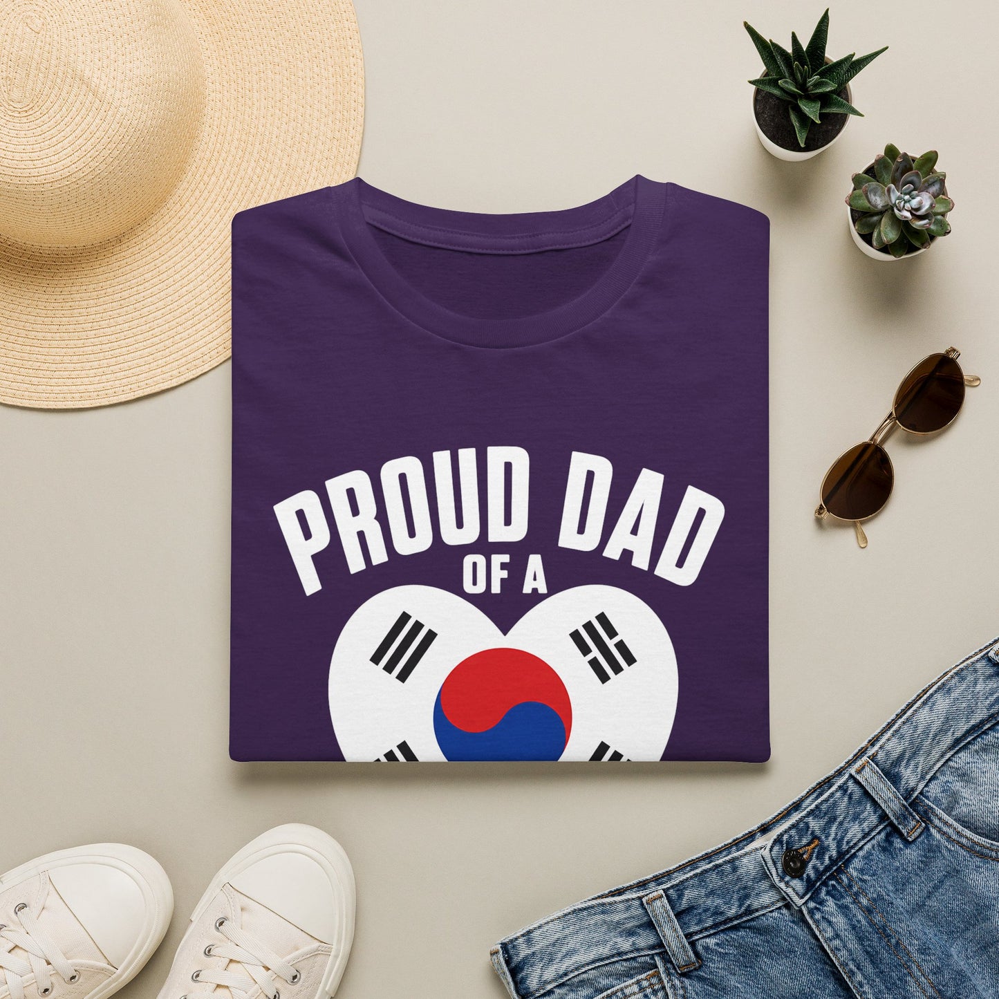 Proud Dad of a Half Korean Baby T-Shirt