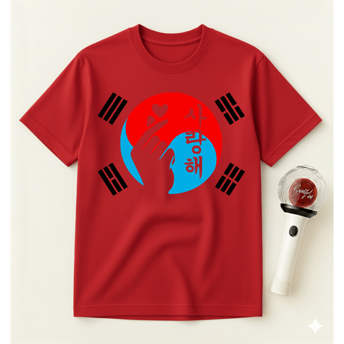 K-POP KOREA FLAG T-SHIRT