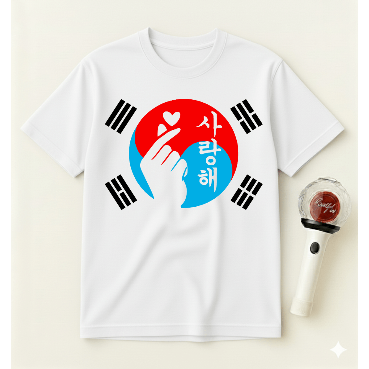 K-POP KOREA FLAG T-SHIRT