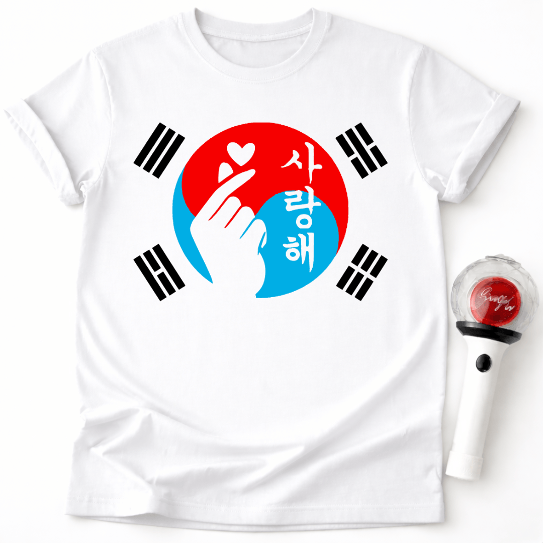 K-POP KOREA FLAGGEN T-SHIRT