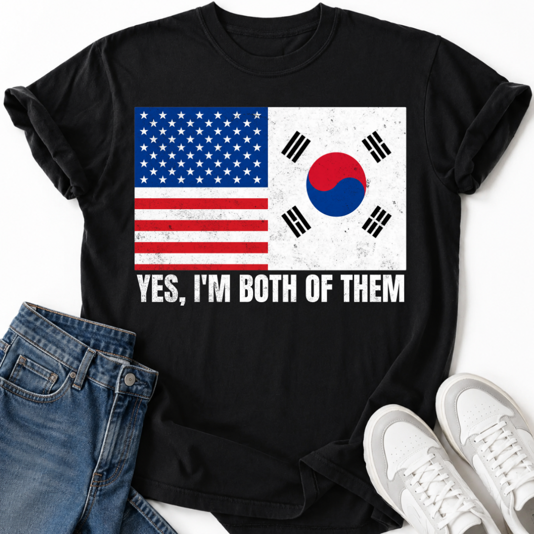 PATRIOTIC KOREAN-AMERICAN T-SHIRT