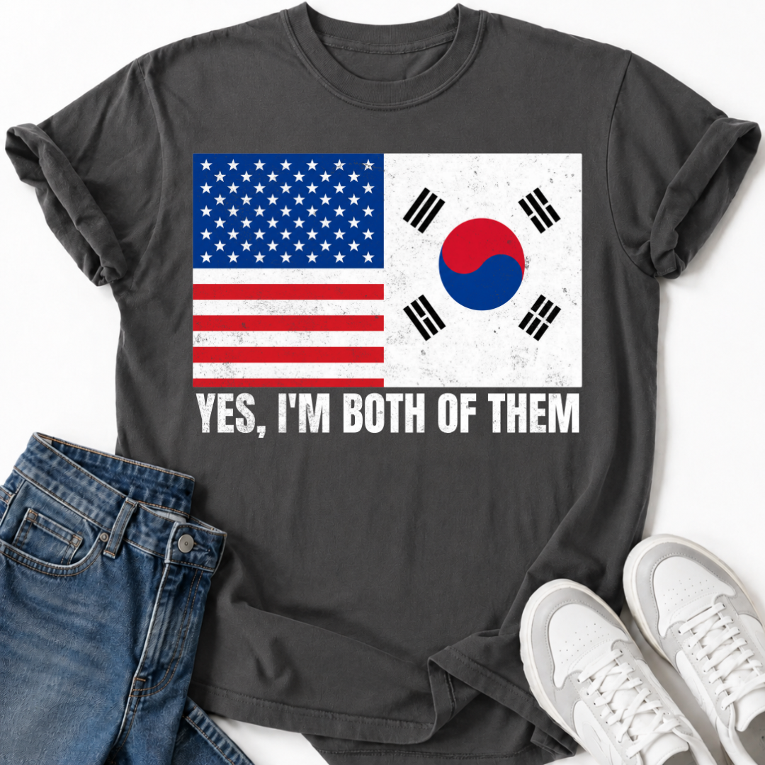 PATRIOTIC KOREAN-AMERICAN T-SHIRT