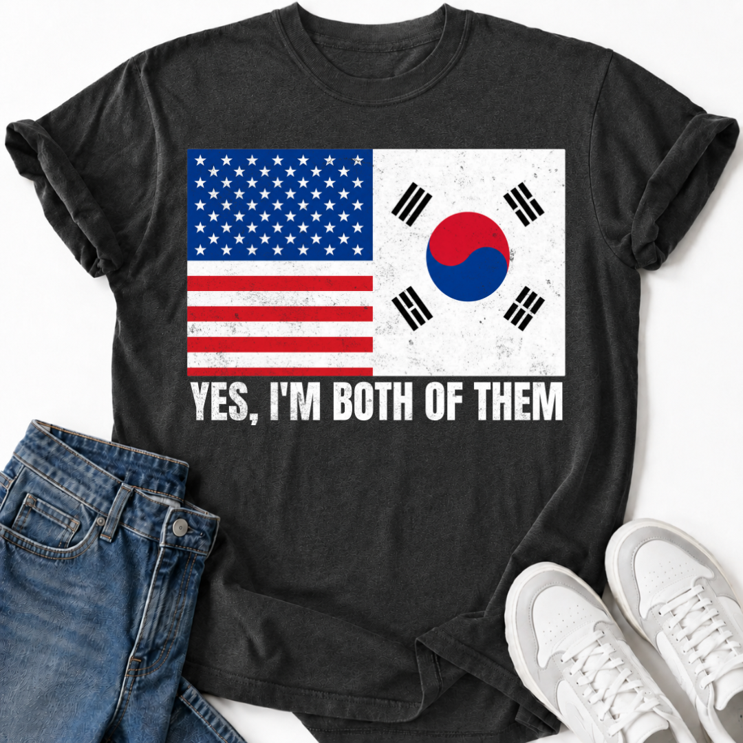 PATRIOTIC KOREAN-AMERICAN T-SHIRT