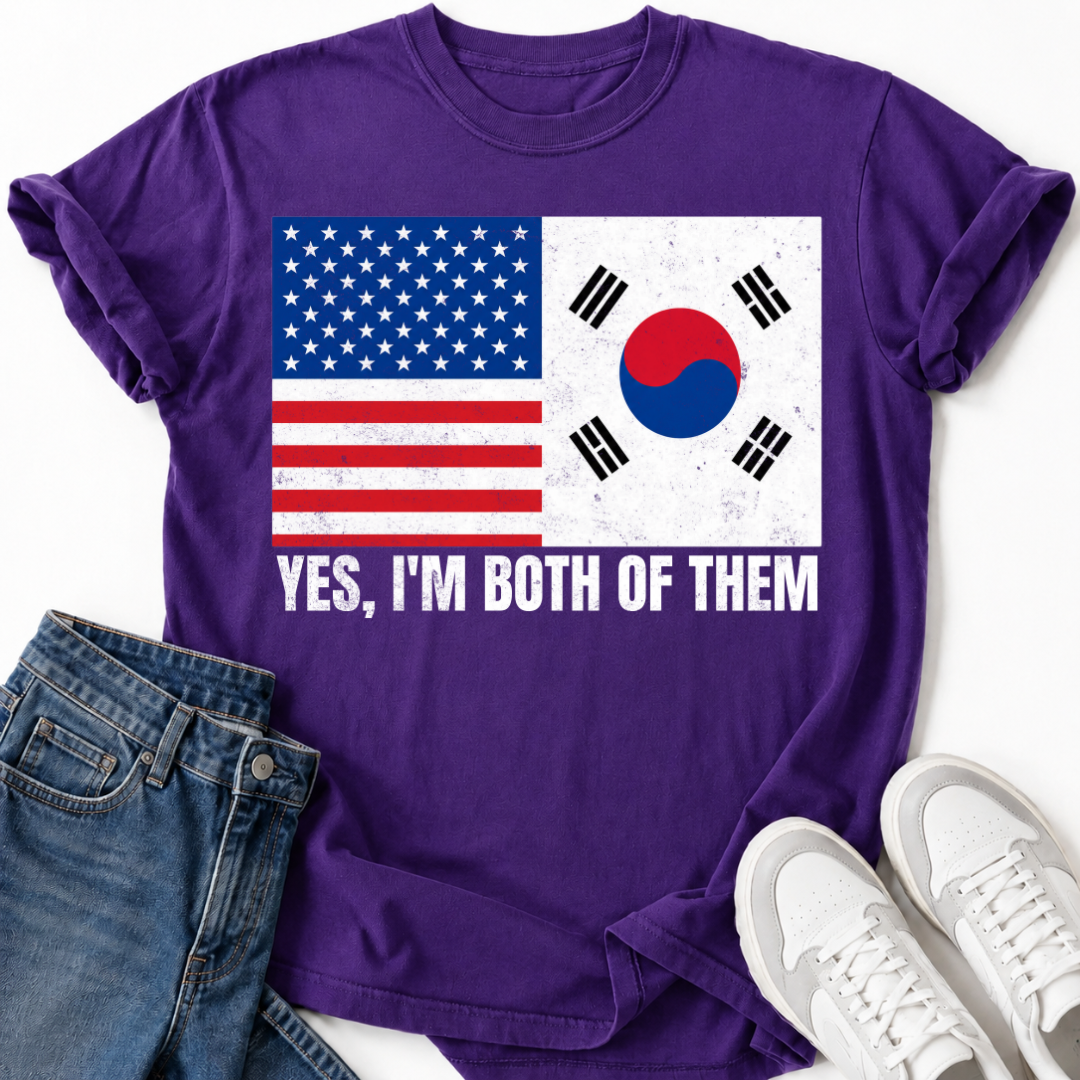 PATRIOTIC KOREAN-AMERICAN T-SHIRT