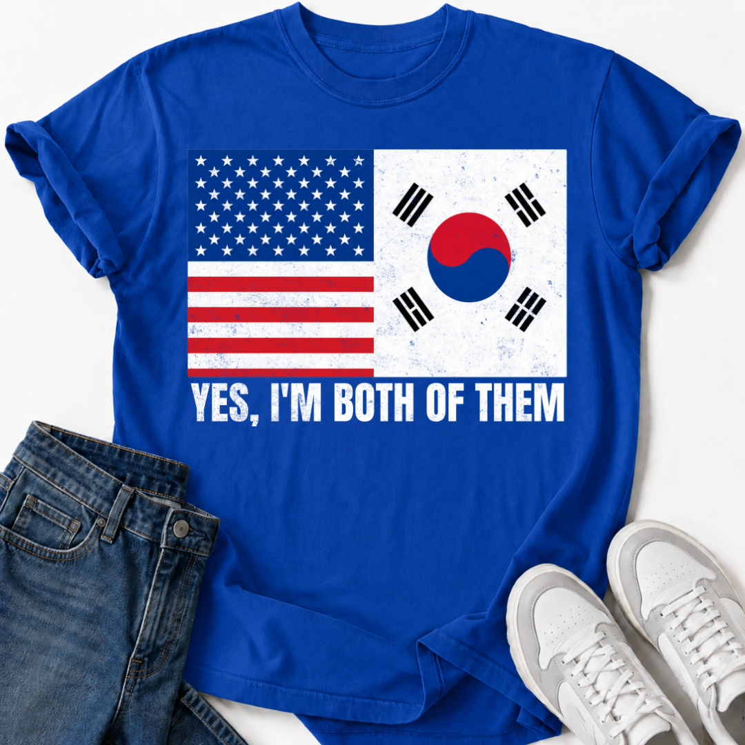 PATRIOTIC KOREAN-AMERICAN T-SHIRT
