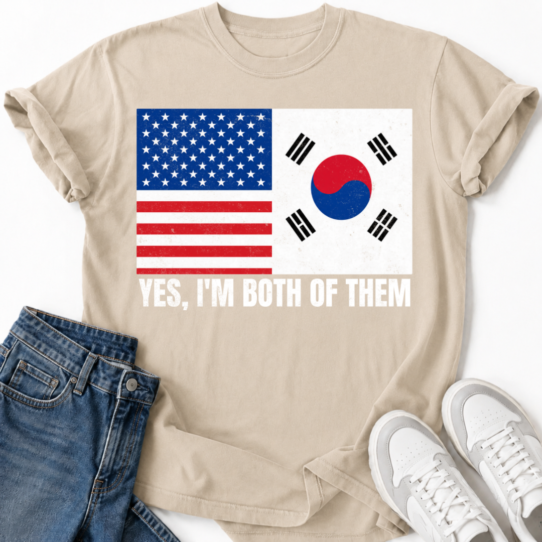 PATRIOTIC KOREAN-AMERICAN T-SHIRT