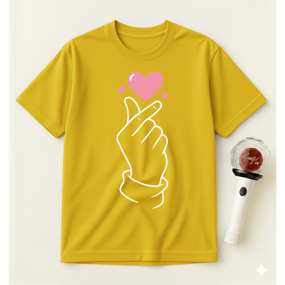 MINIMALIST K-POP HEART T-SHIRT