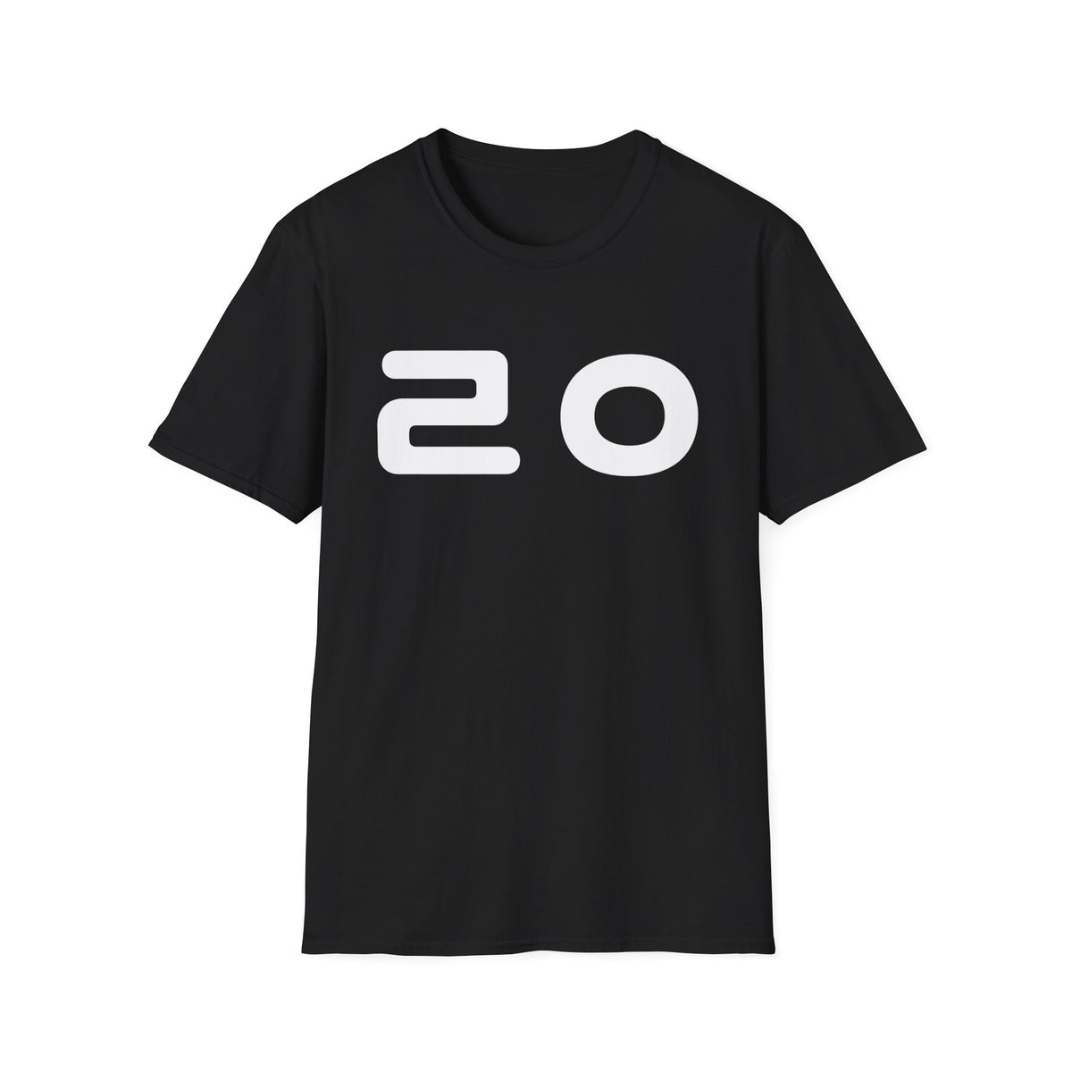 20 Graphic T‑Shirt — Bold Minimalist Number Tee