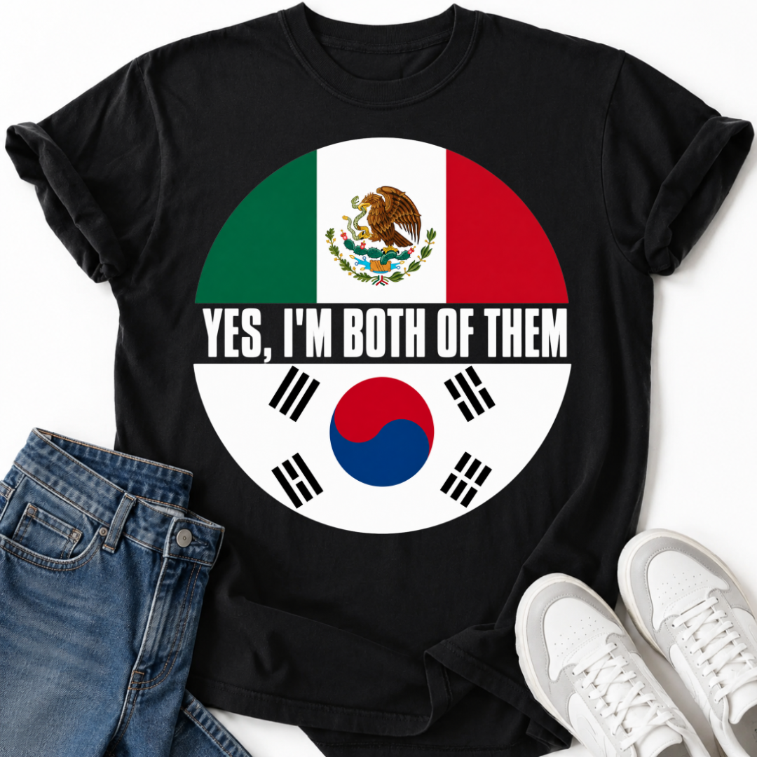 KOREAN MEXICAN FLAG T-SHIRT