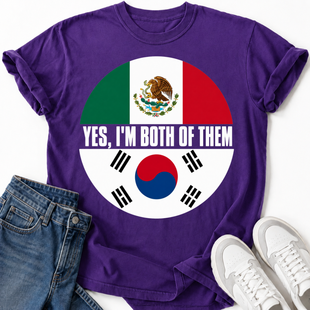 KOREAN MEXICAN FLAG T-SHIRT