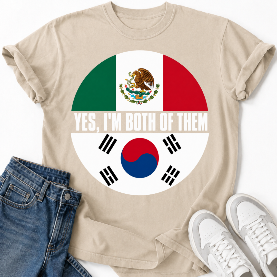 KOREAN MEXICAN FLAG T-SHIRT