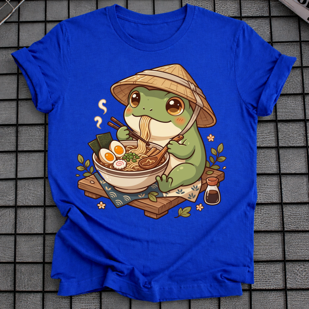 Frosch beim Ramen essen T-Shirt