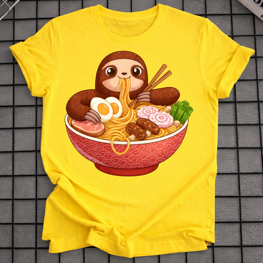 SLOTH EATING RAMEN T-SHIRT