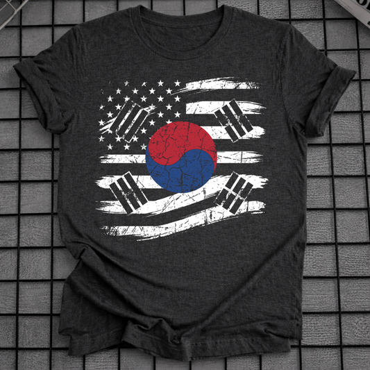 KOREA USA FLAG T-SHIRT
